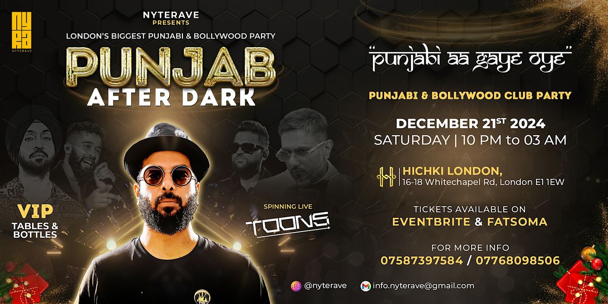 Punjab after Dark - London's Biggest Bollywood & Punjabi Club Party