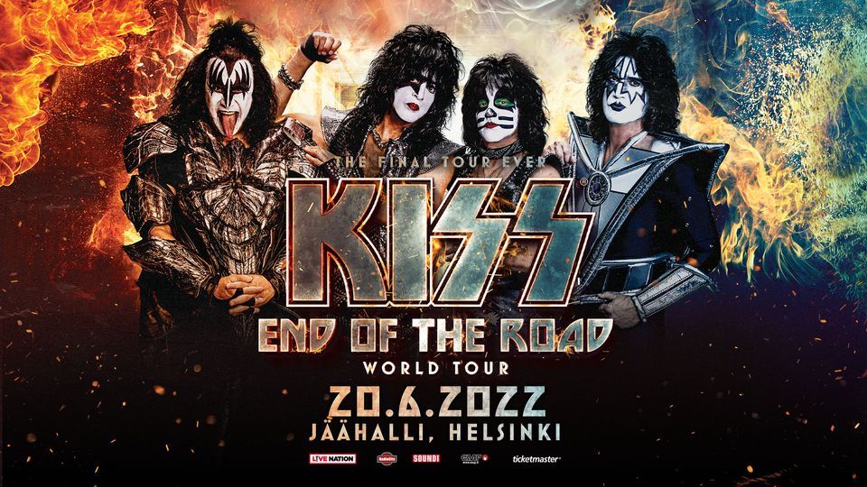 KISS (USA): End Of The Road Tour, Helsingin J\u00e4\u00e4halli, 20.6.2022