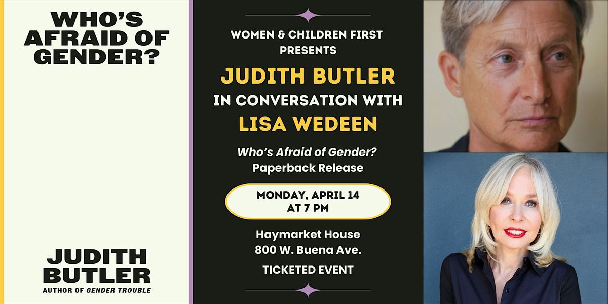 Offsite: Who's Afraid of Gender? by Judith Butler