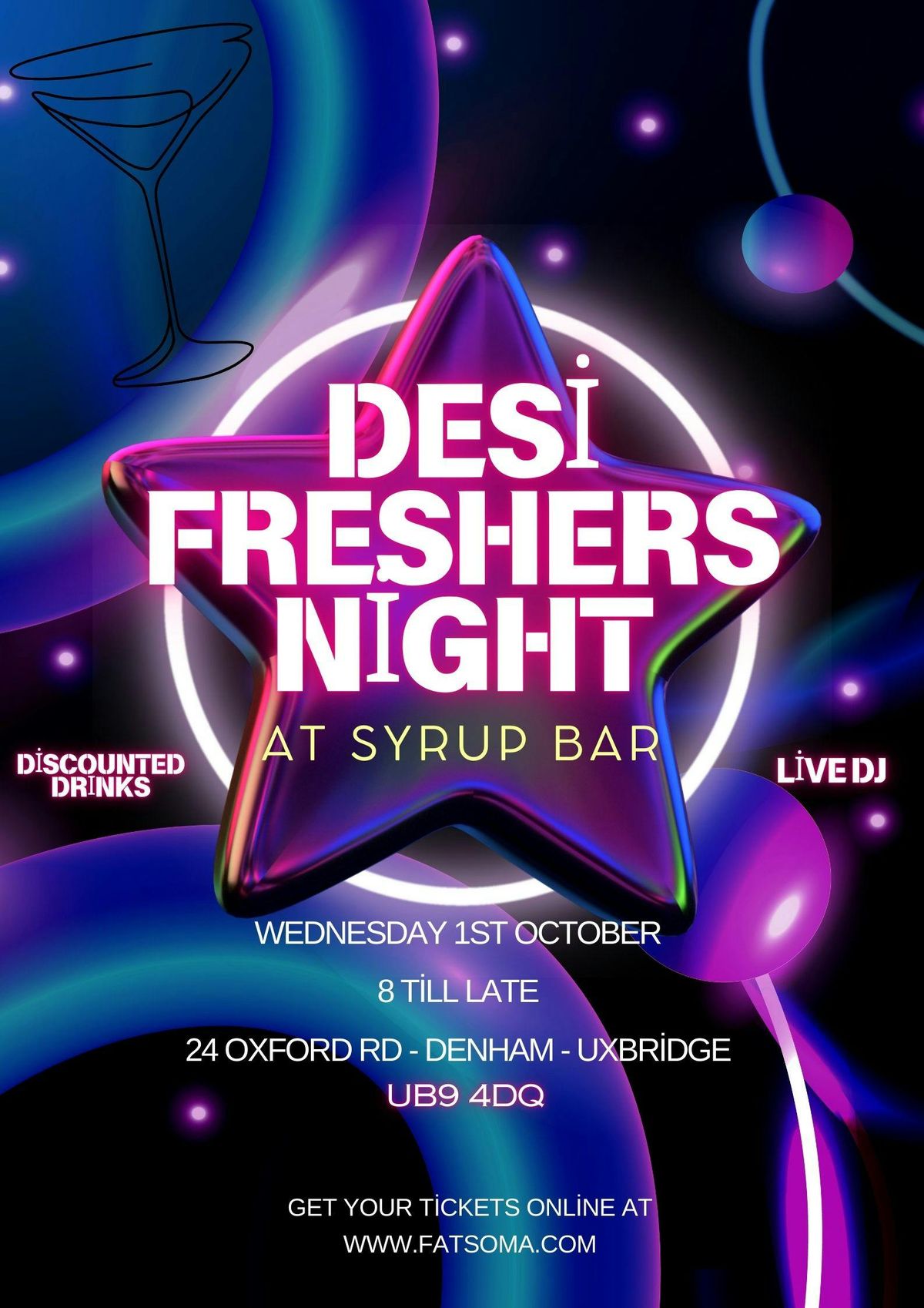 Desi Freshers Night At Syrup Bar  |  01.10.25