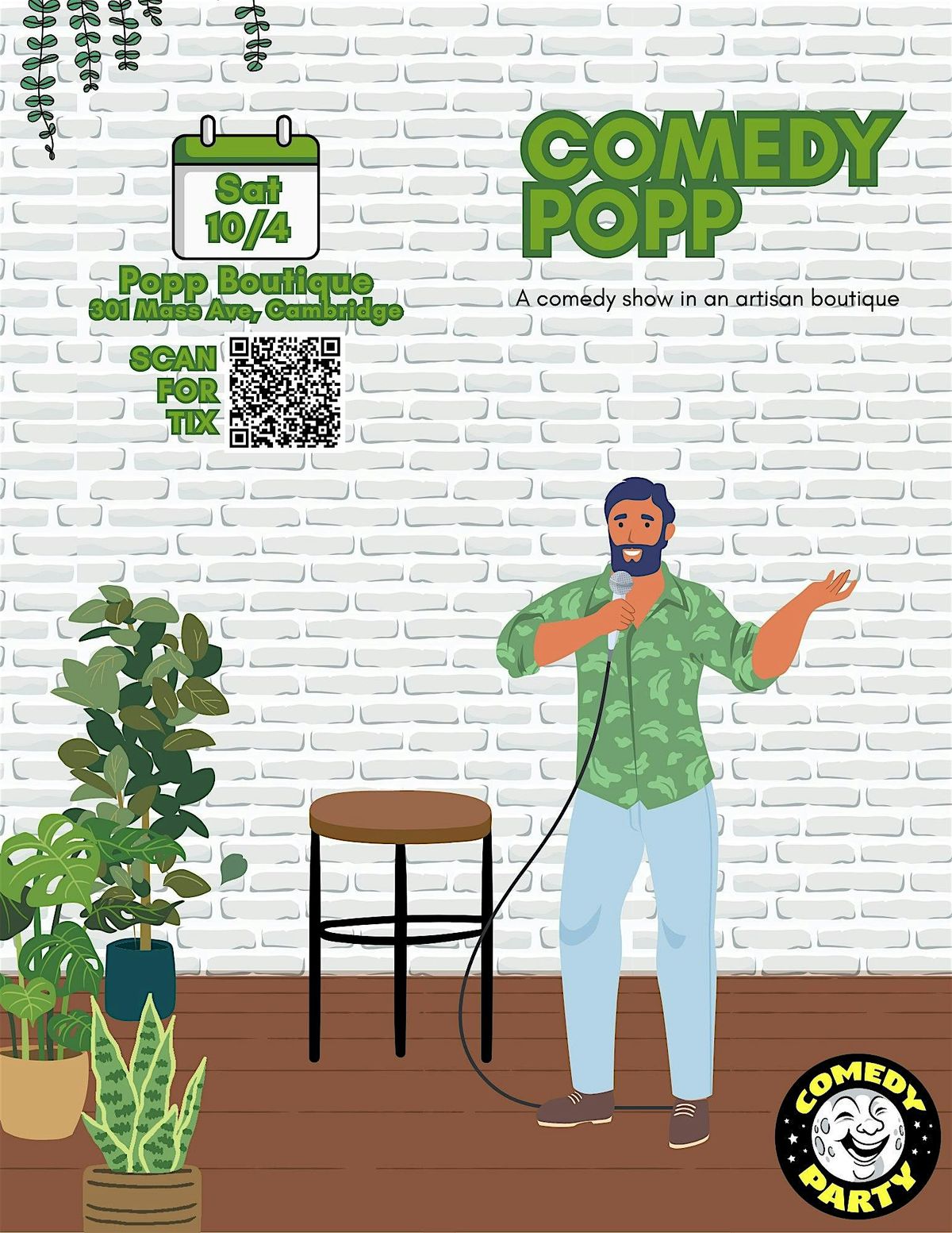 Comedy Party @ The Popp Boutique