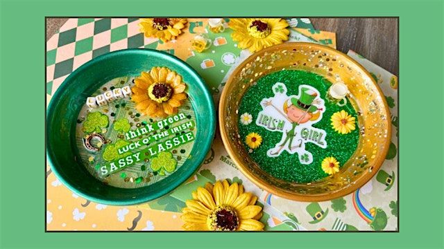 DIY St. Patrick's Day Resin Dishes at Blue Monkey Brewing Company