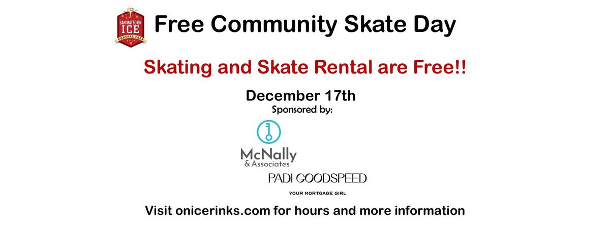 San Mateo on Ice Free Community Skate Day