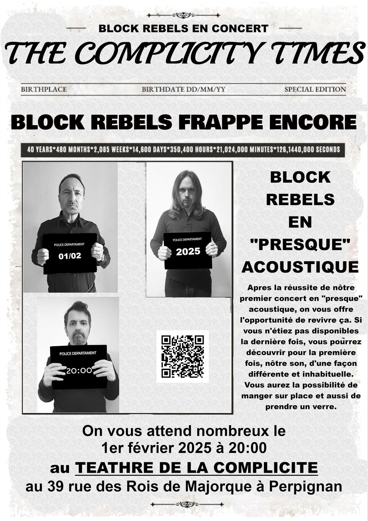 Block Rebels en "presque" acoustique