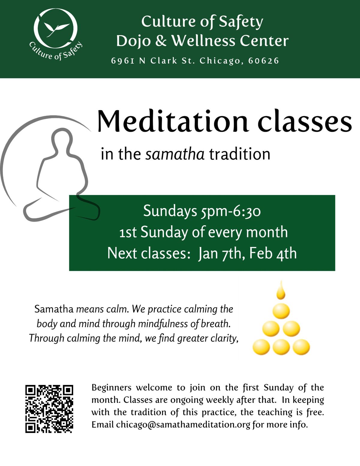 Beginners Meditation class