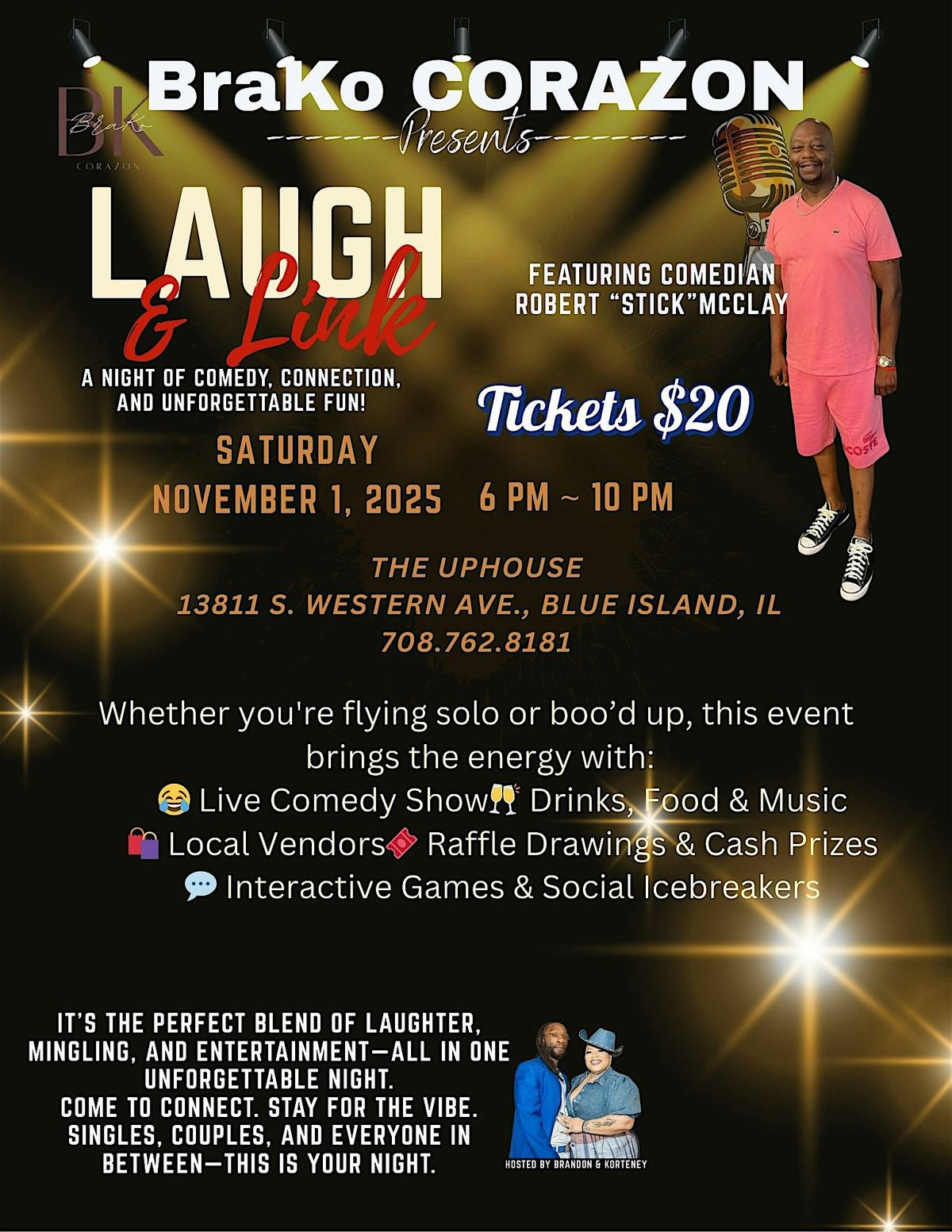 LAUGH & LINK : A SOCIAL POP UP  MIXER
