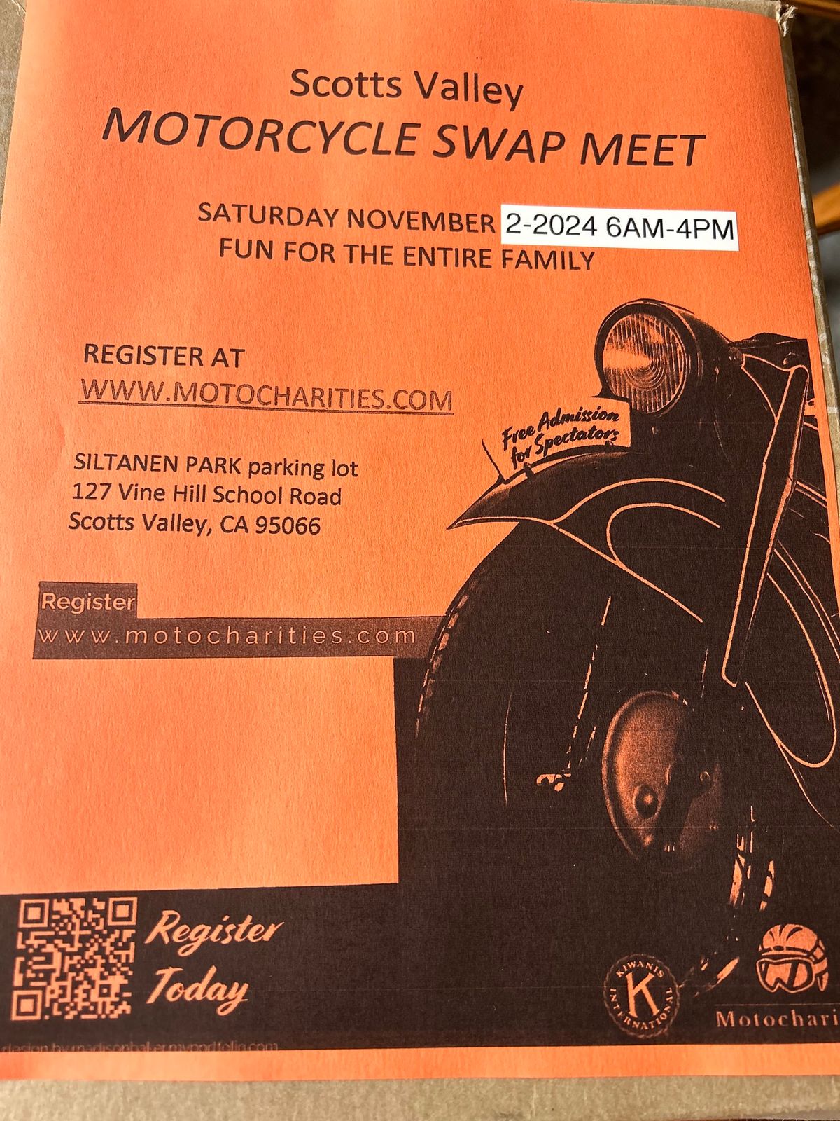 Scott\u2019s Valley Motorcycle Swap Meet