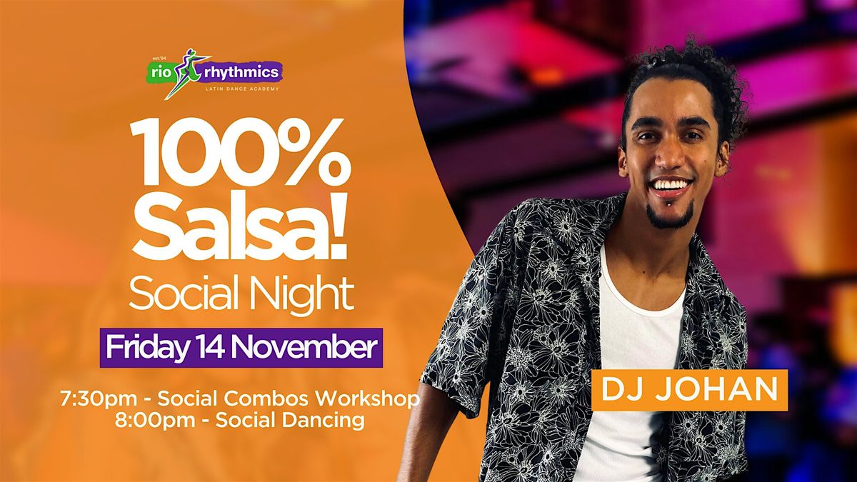 100% Salsa Friday Night Social \/\/ with a  fun Salsa Social Combos Workshop