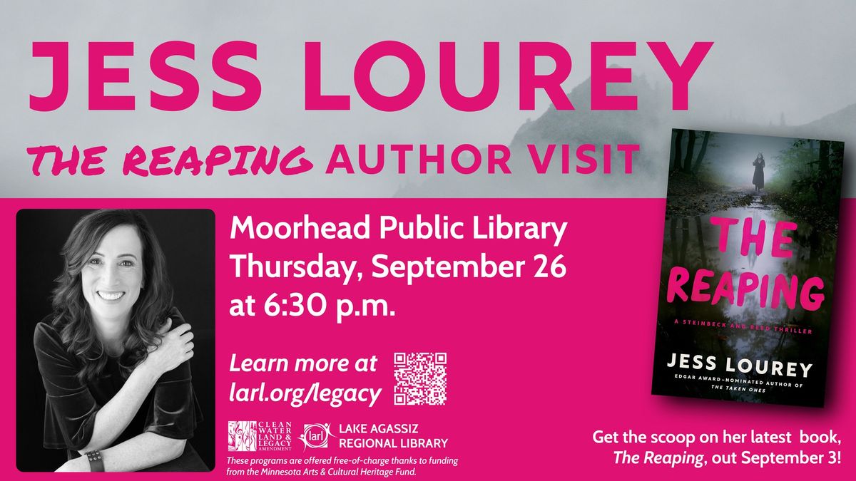 Author Visit with Jess Lourey -  Moorhead Public Library