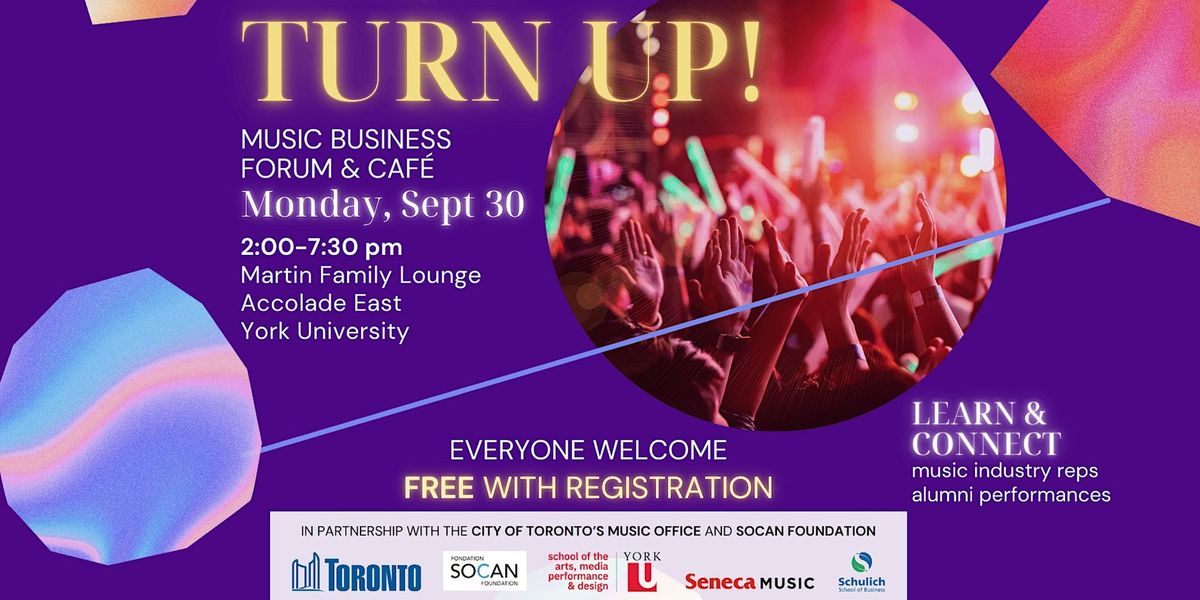 Turn Up: music business forum & networking caf\u00e9