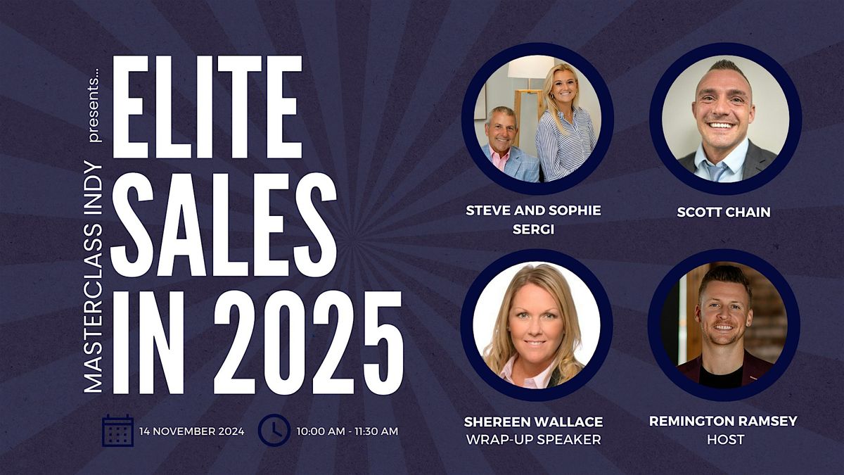 November Masterclass Indy: Elite Sales in 2025