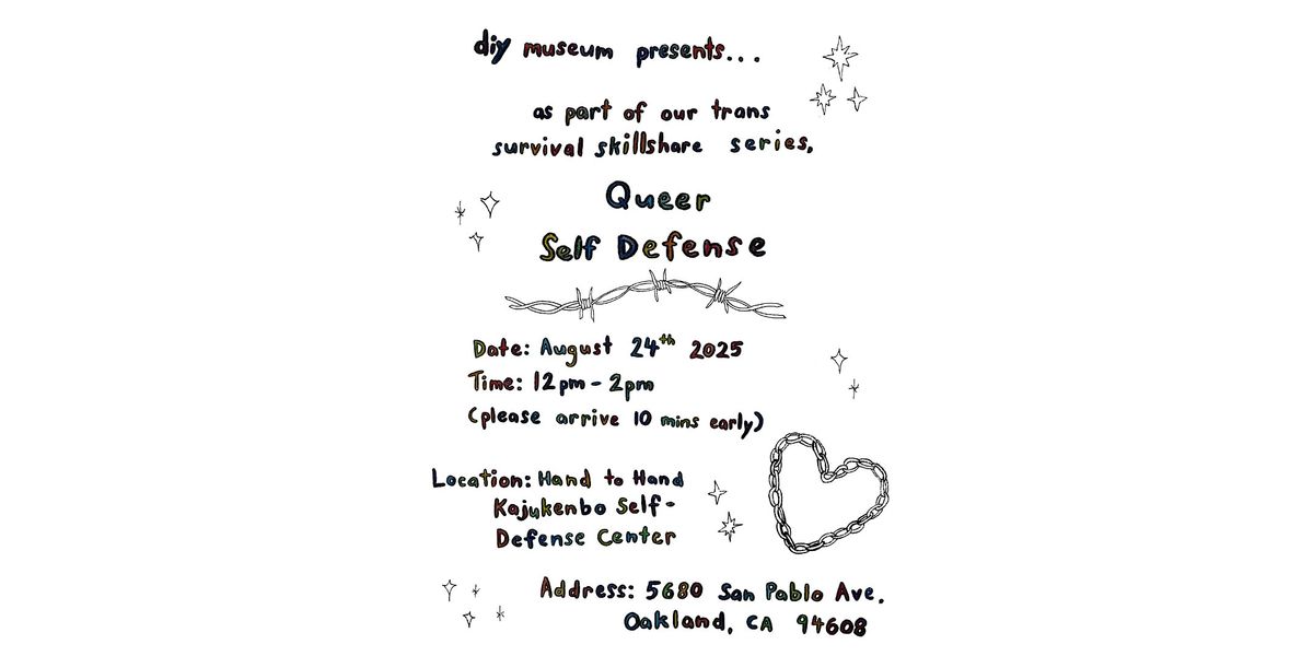 Trans Survival Skillshare Series: Queer Self Defense Workshop