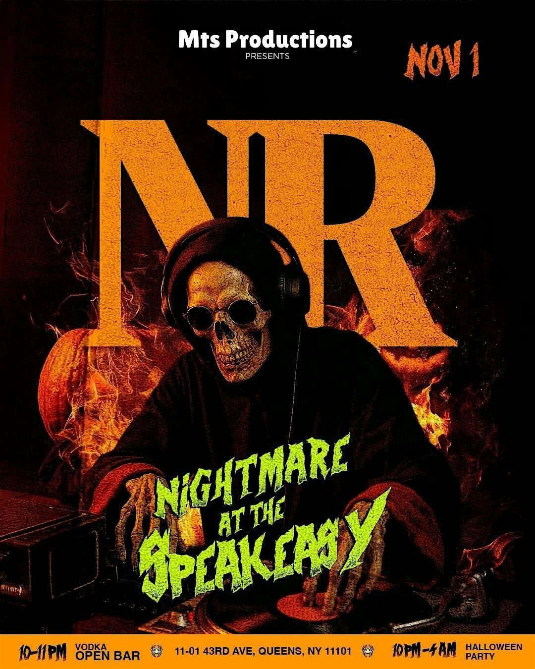 Nightmare at the Speakeasy | Newsroom Halloween LIC | NYC Events Guide