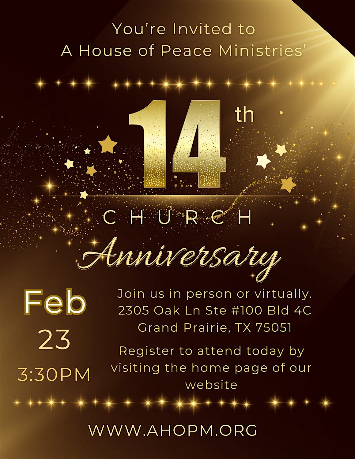 AHOPM 14th Church Anniversary