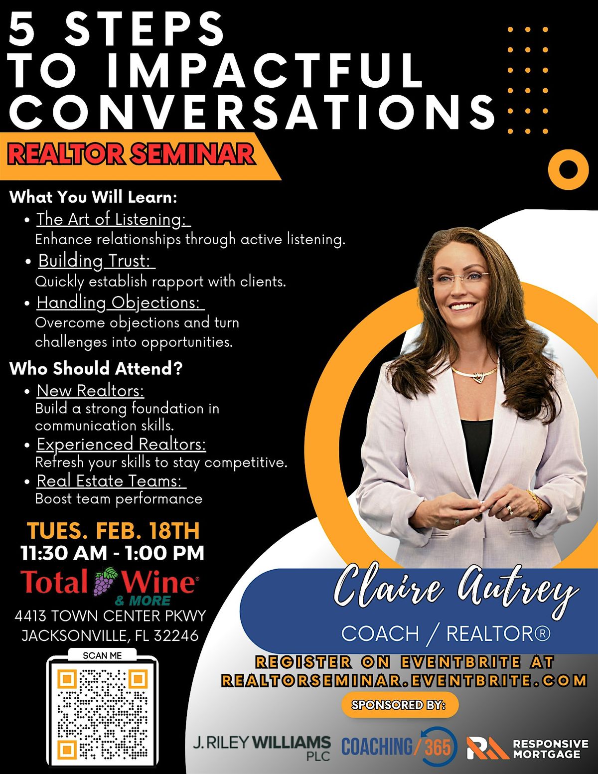 Realtor Seminar: "5 Steps  to Impactful  Conversations" Lunch & Learn