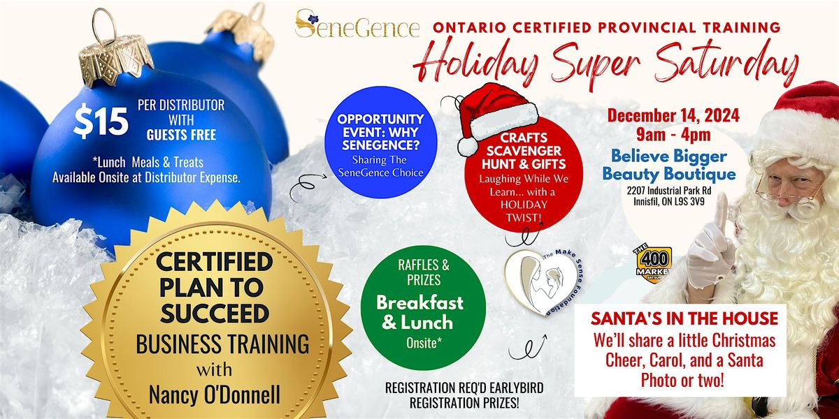 SeneGence Holiday Girls Day Out + Luncheon, Secret Santa Certified Training