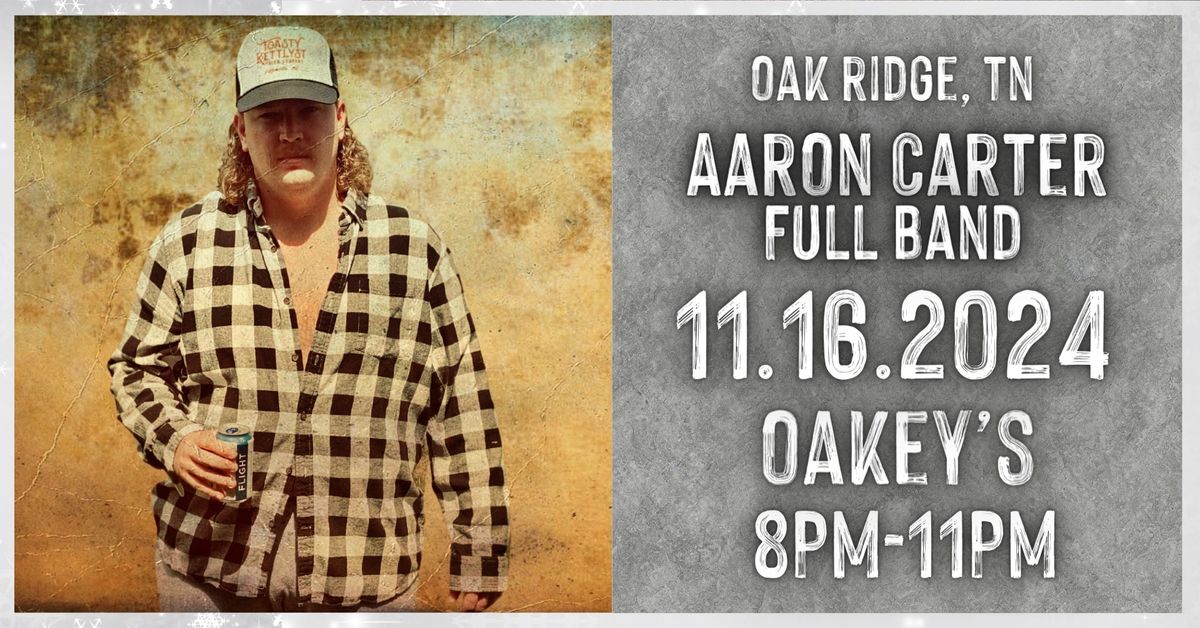 Aaron Carter (Full Band) LIVE at Oakeys Sports Bar and Grill