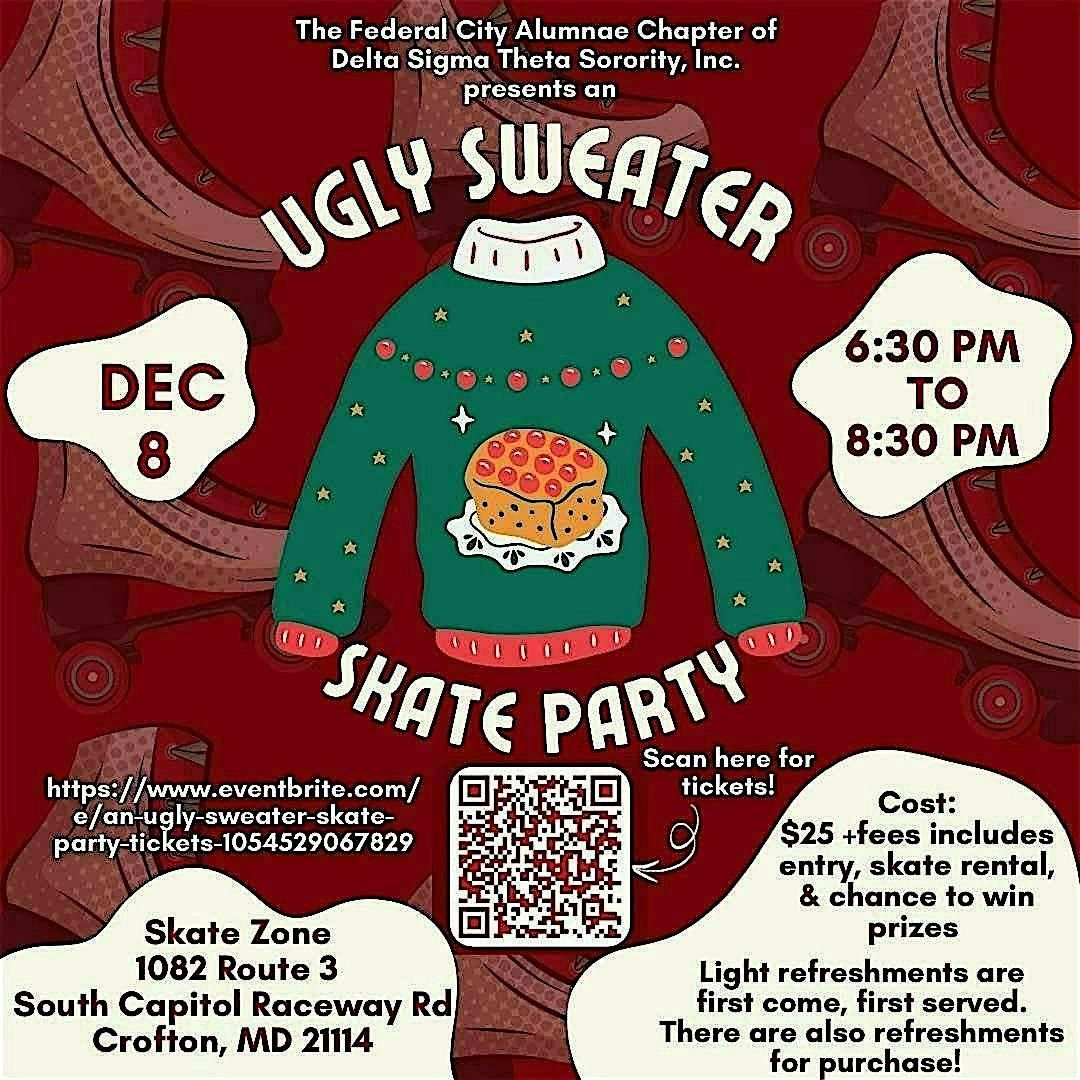 An Ugly Sweater Skate Party