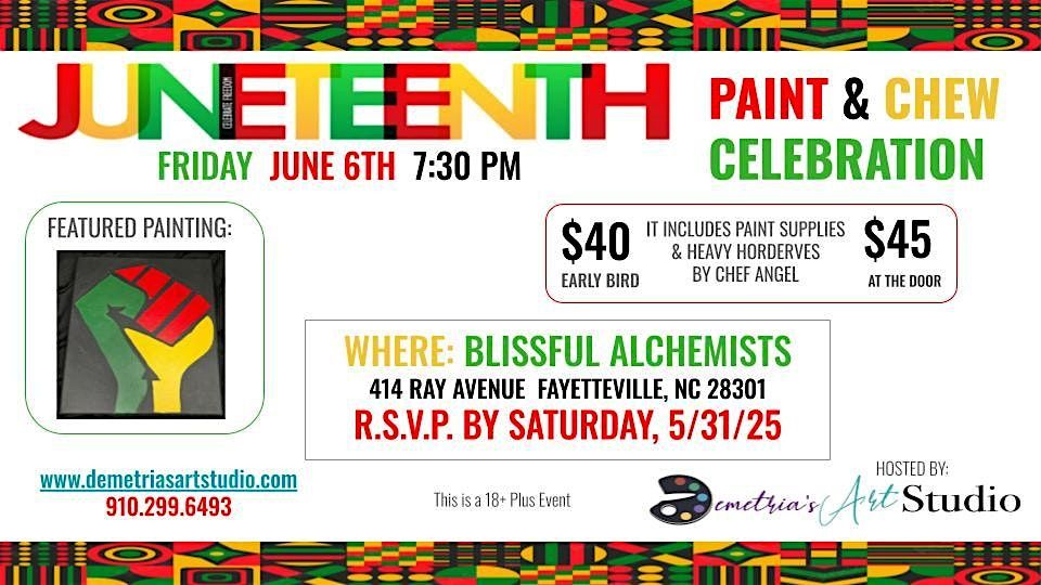 Juneteenth Paint & Chew Celebration