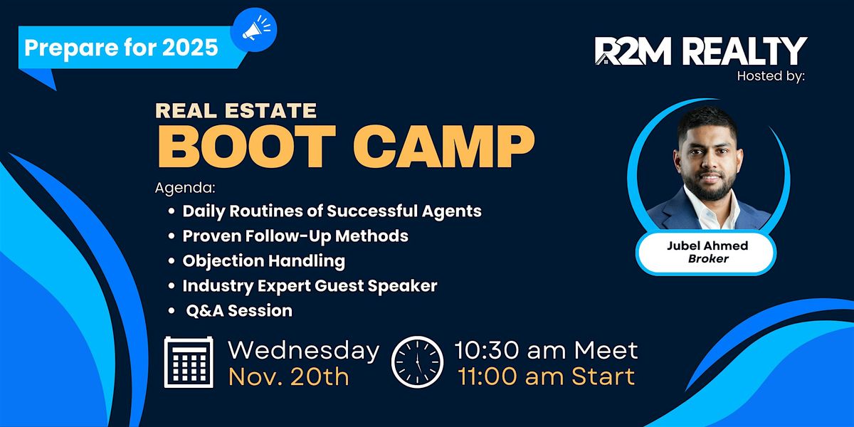 R2M Realty's Real Estate Boot Camp