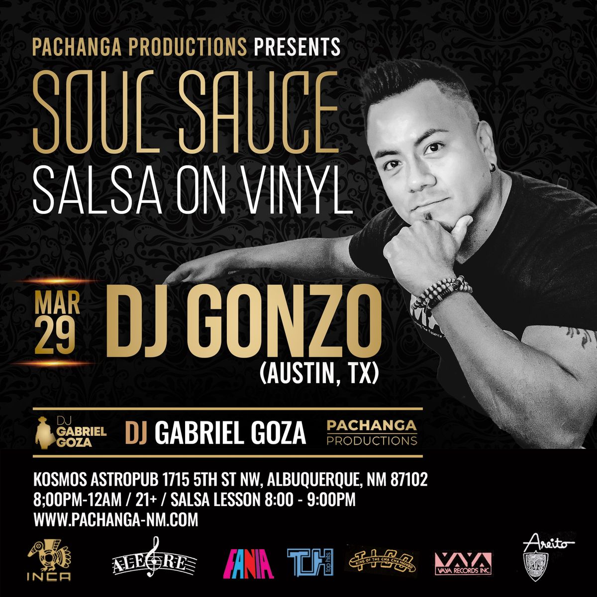 SOUL SAUCE - SALSA ON VINYL - SPECIAL GUEST DJ GONZO (Austin, TX)