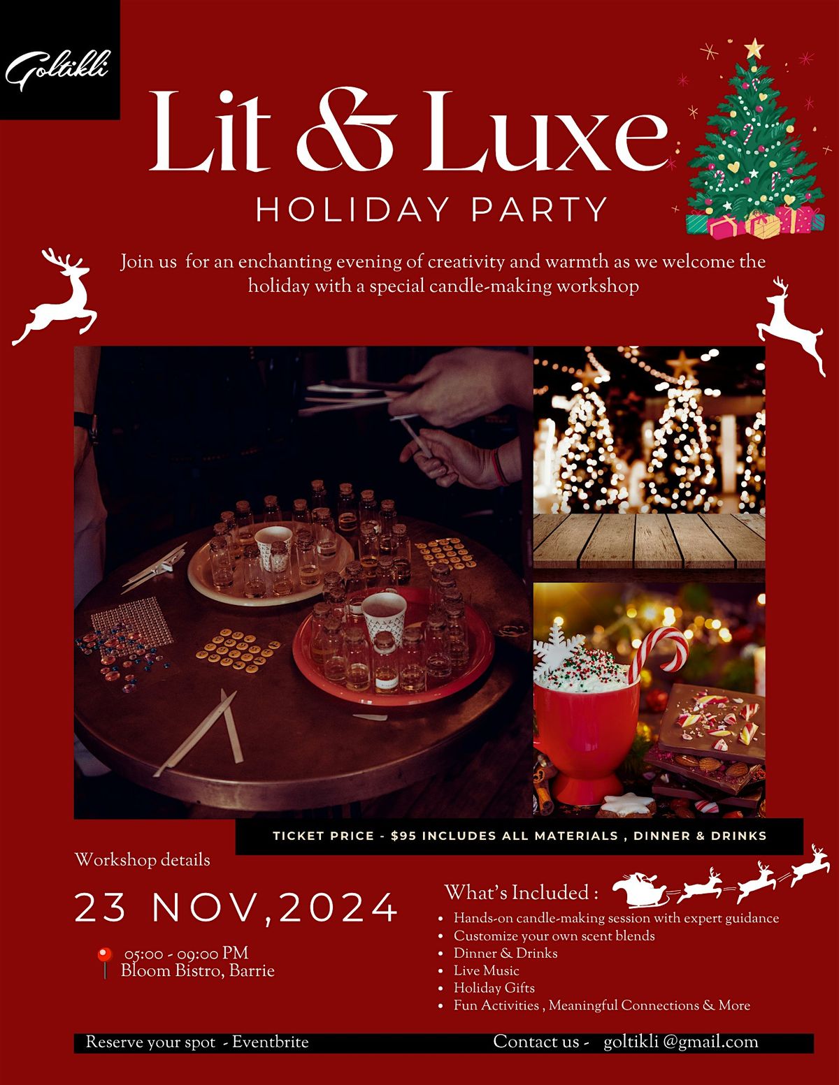 Lit and Luxe Holiday Edition: A Festive Scent Blending and Candle Making