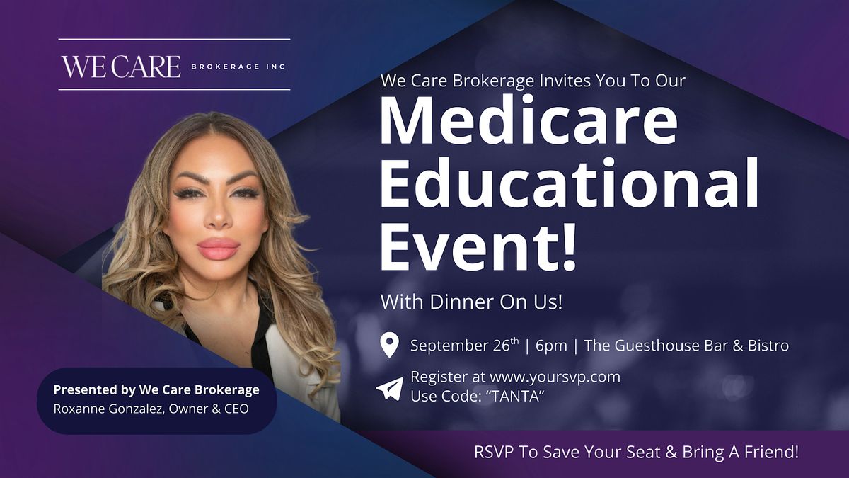 Turning 65? Free Medicare Educational Class + Dinner in NY