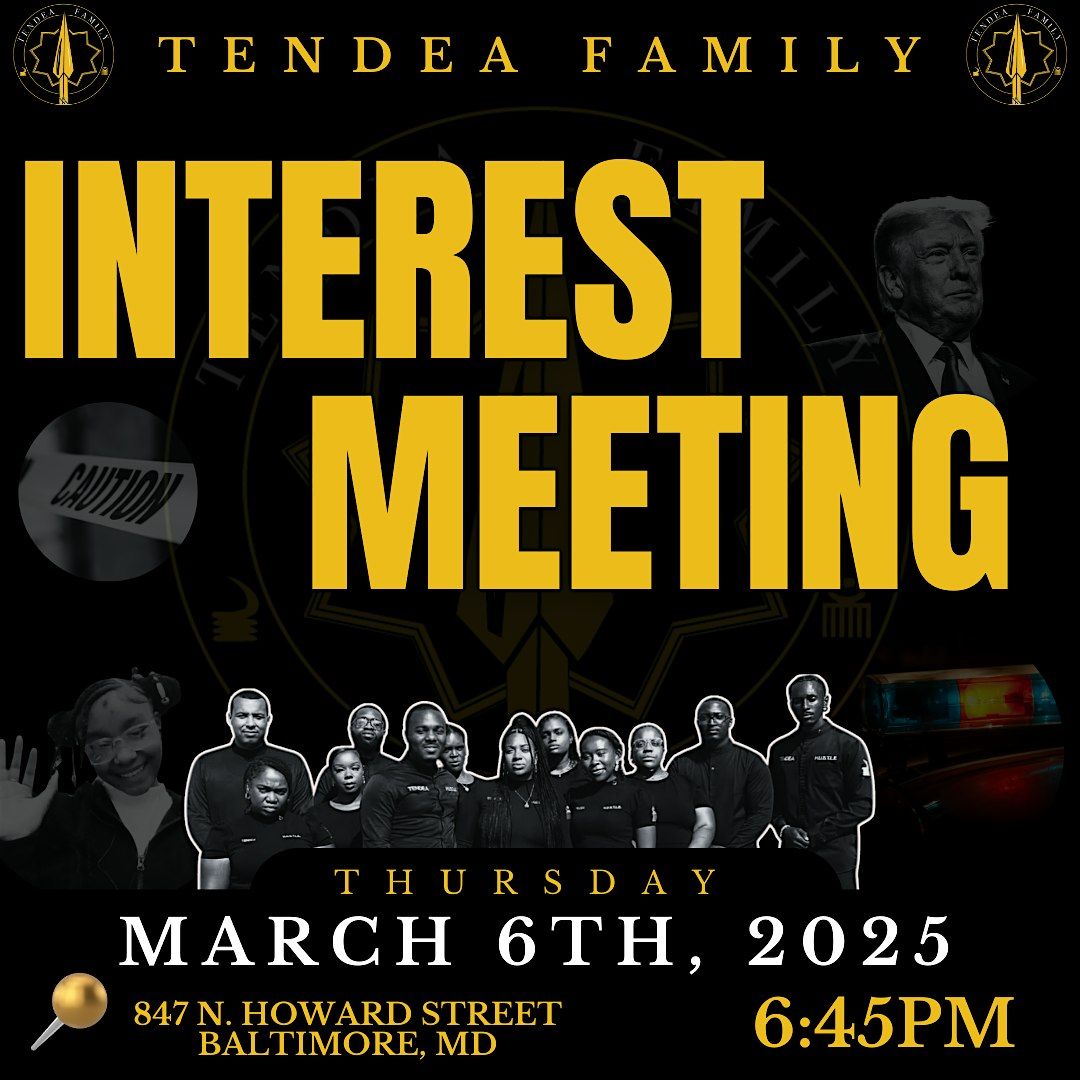 Tendea Family Interest Meeting