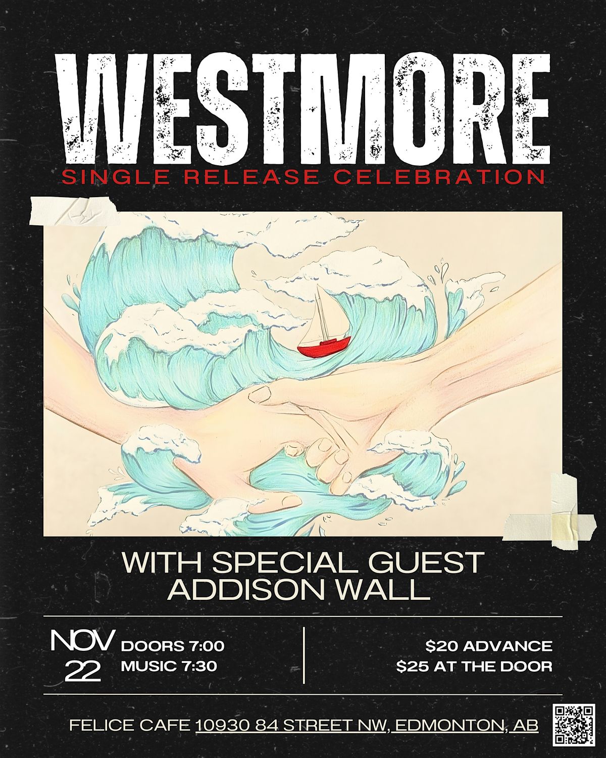 Saturday, November 22- Westmore Single Release
