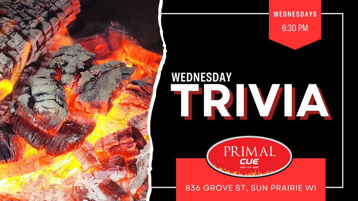 Wednesday Trivia at Primal Cue