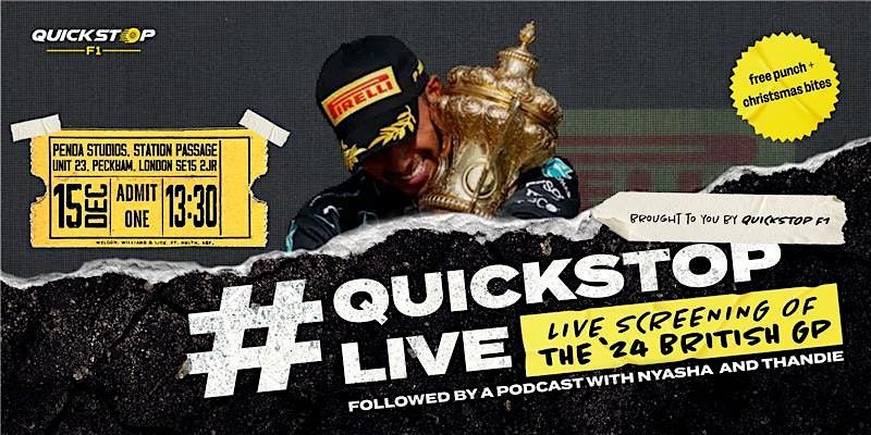 QUICK STOP LIVE! 2024 BRITSH GP SCREENING + LIVE PODCAST