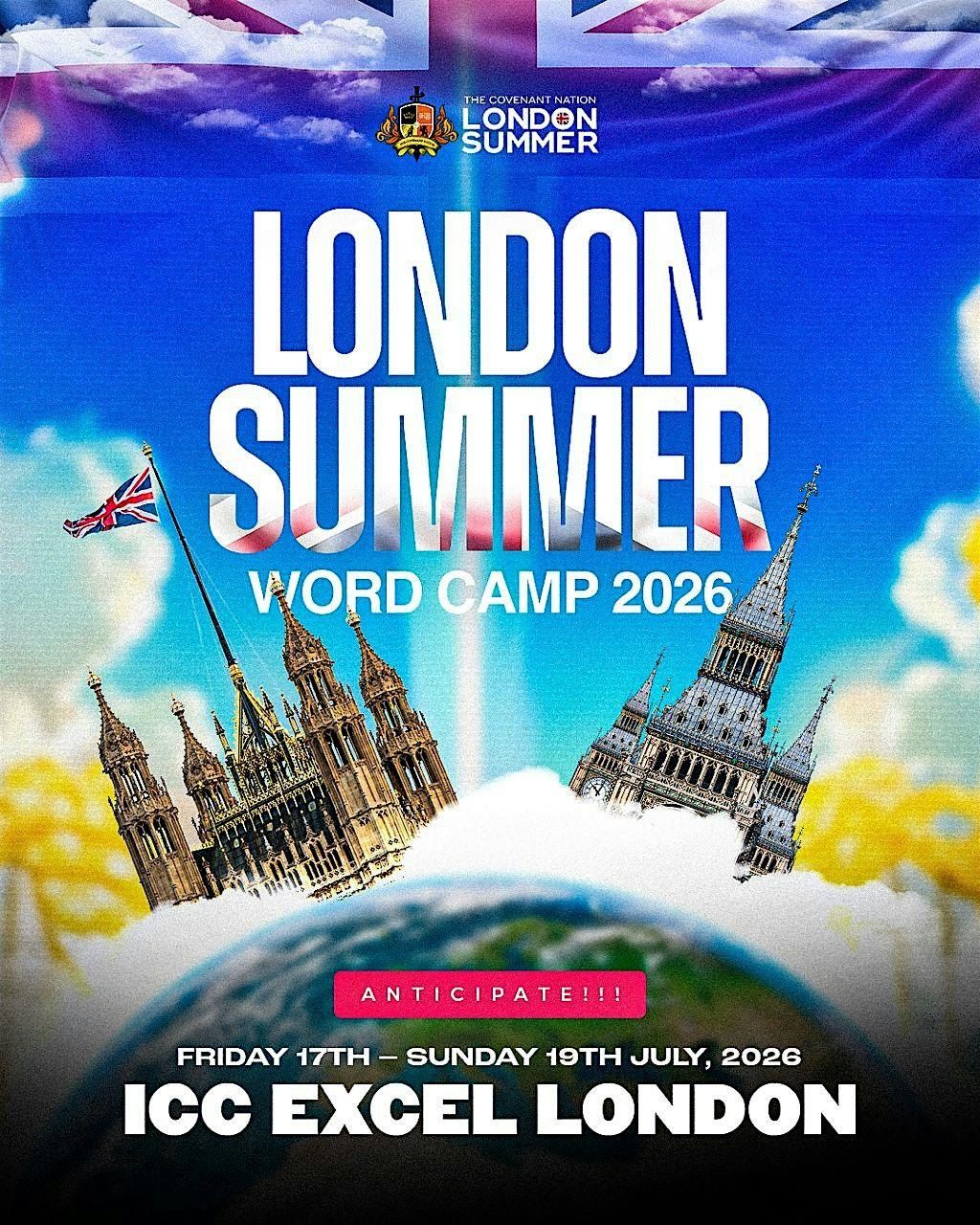 LONDON SUMMER WORD CAMP 2026 17th - 19th JULY 2026.