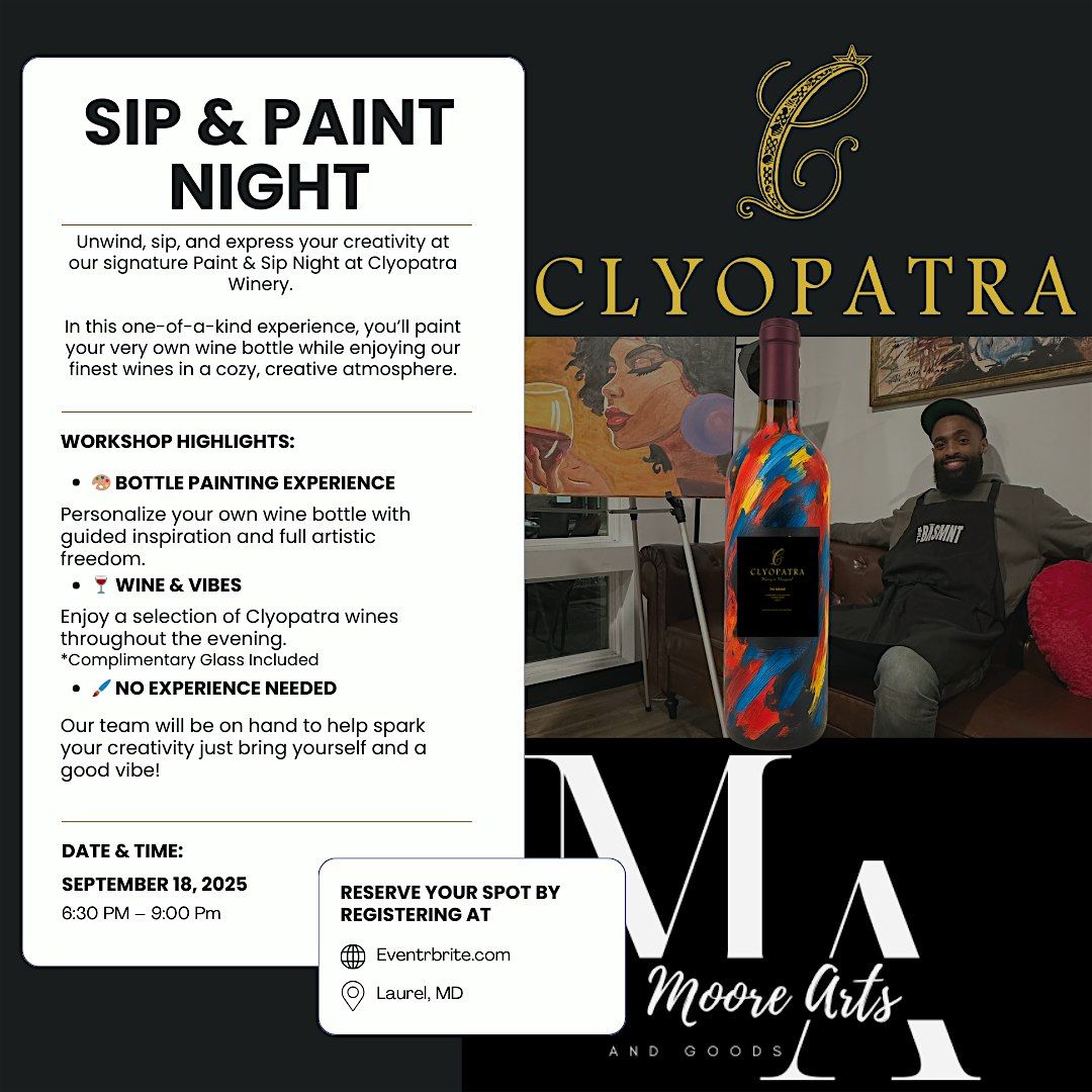 Sip & Paint:  Bottle Painting Experience