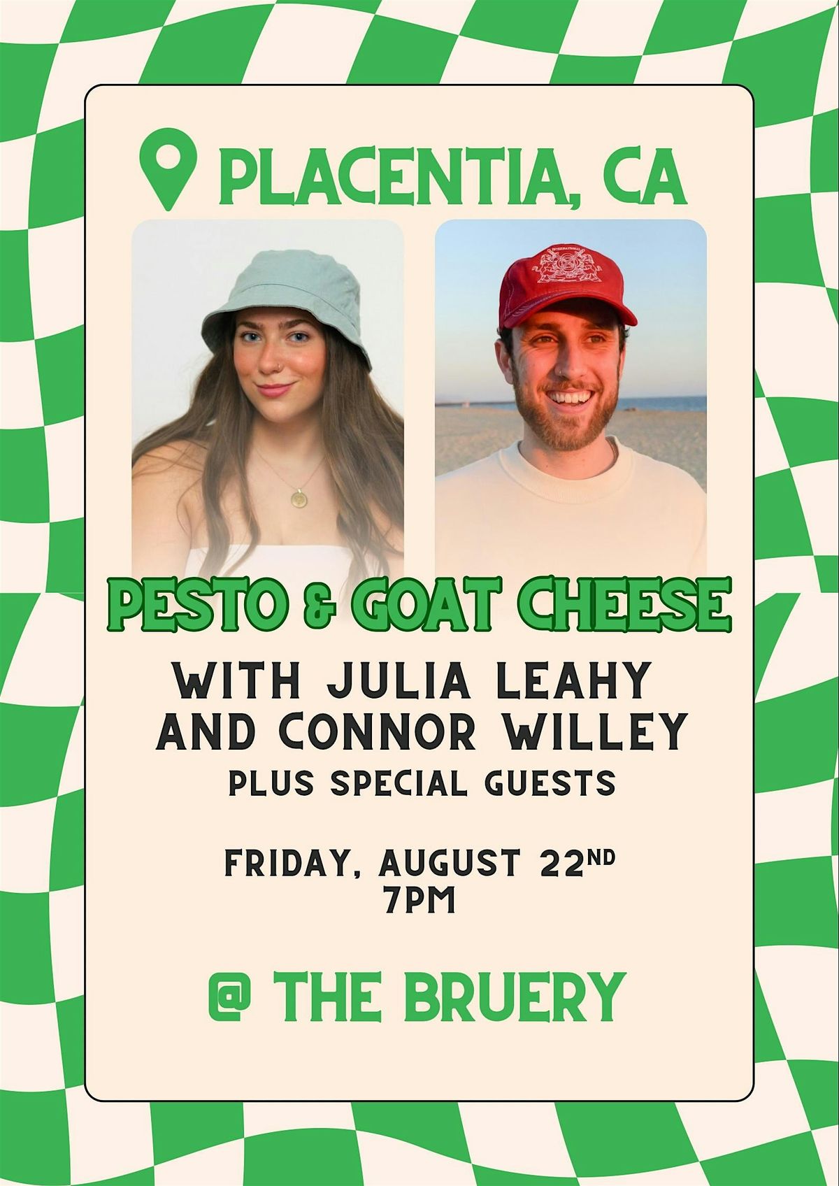 Pesto and Goat Cheese Comedy Tour - Featuring Julia Leahy and Connor Willey