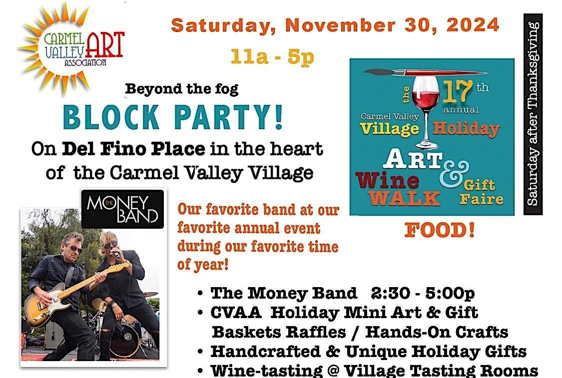 Carmel Valley Village 17th Annual Holiday Wine Walk & Gift Faire