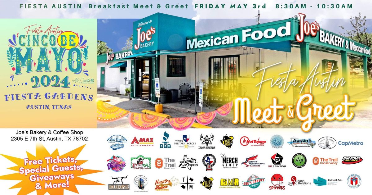 Fiesta Austin Meet & Greet at Joe\u2019s Bakery & Coffee Shop