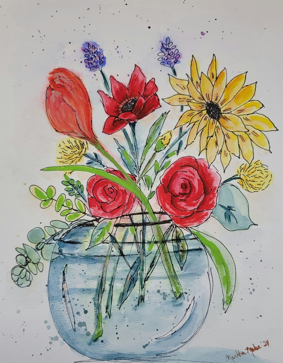 Let's "FALL" into Art Together- Watercolor Workshop