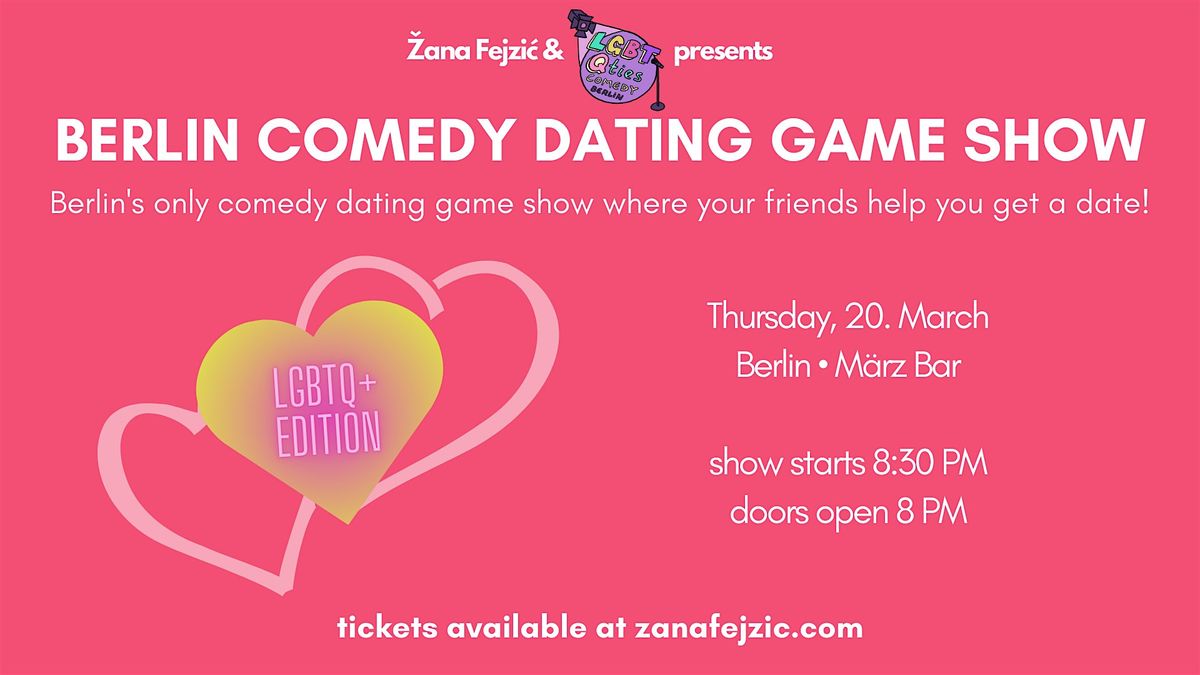 Berlin Comedy Dating Game Show: LGBTQ+ Edition (Prenzlauerberg)