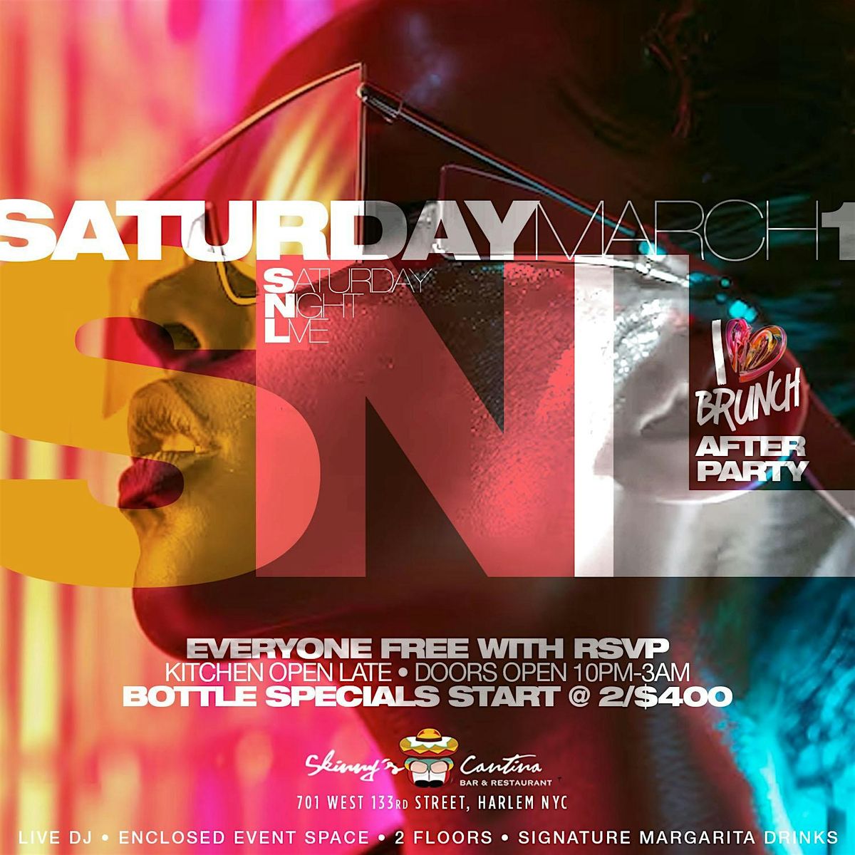 Saturday Night Live,  Henny Open Bar, Free Entry, Live Music