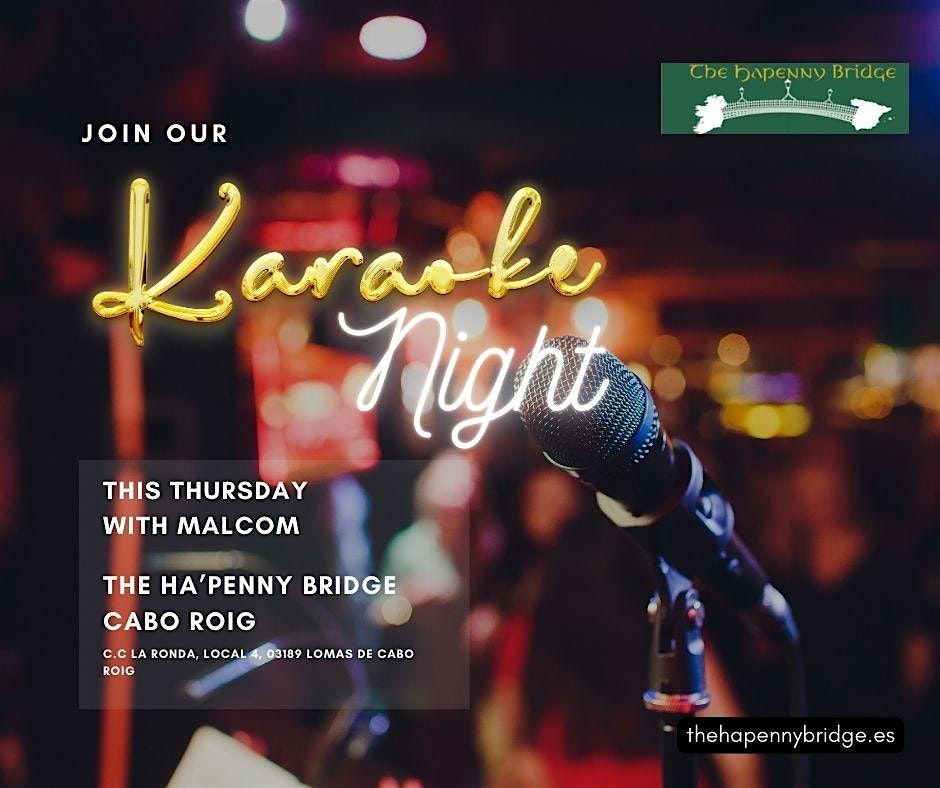 Karaoke Night At The Ha'Penny Bridge Cabo Roig