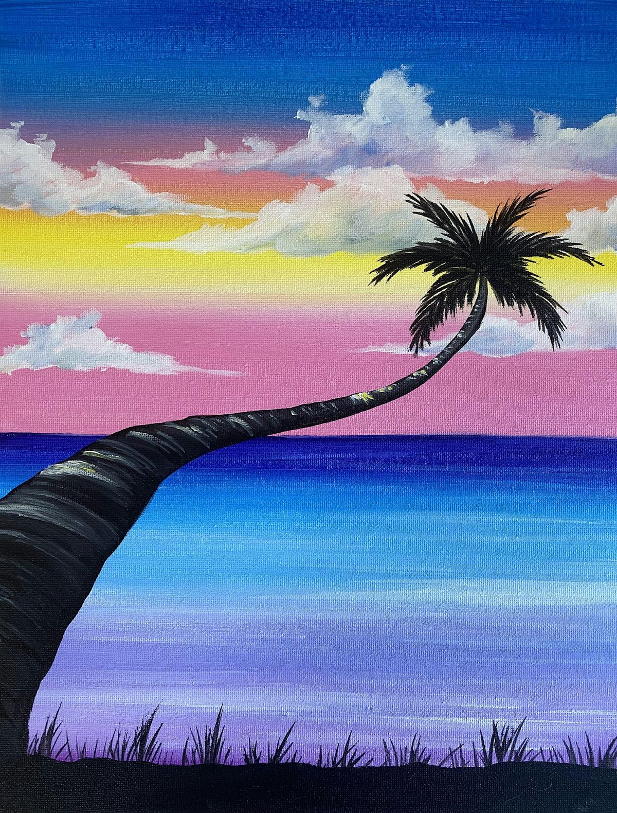 Palm Tree storm paint and sip in San Clemente!