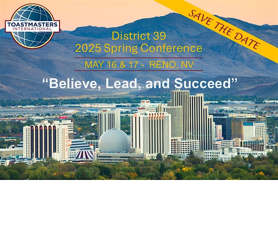 District 39 Toastmasters 2025 Spring Conference