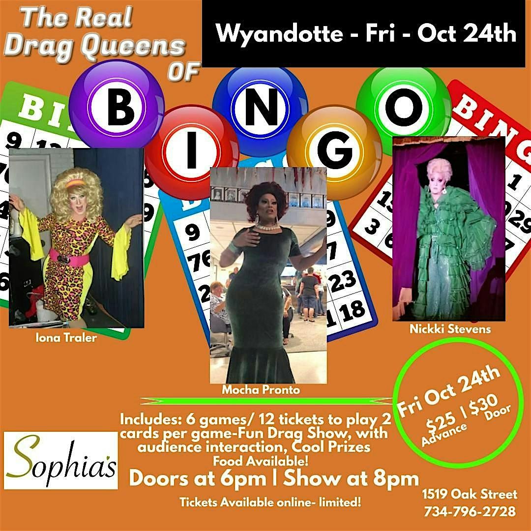 Real Drag Queens of Bingo -Fri Oct 24th- Wyandotte - Halloween Edition