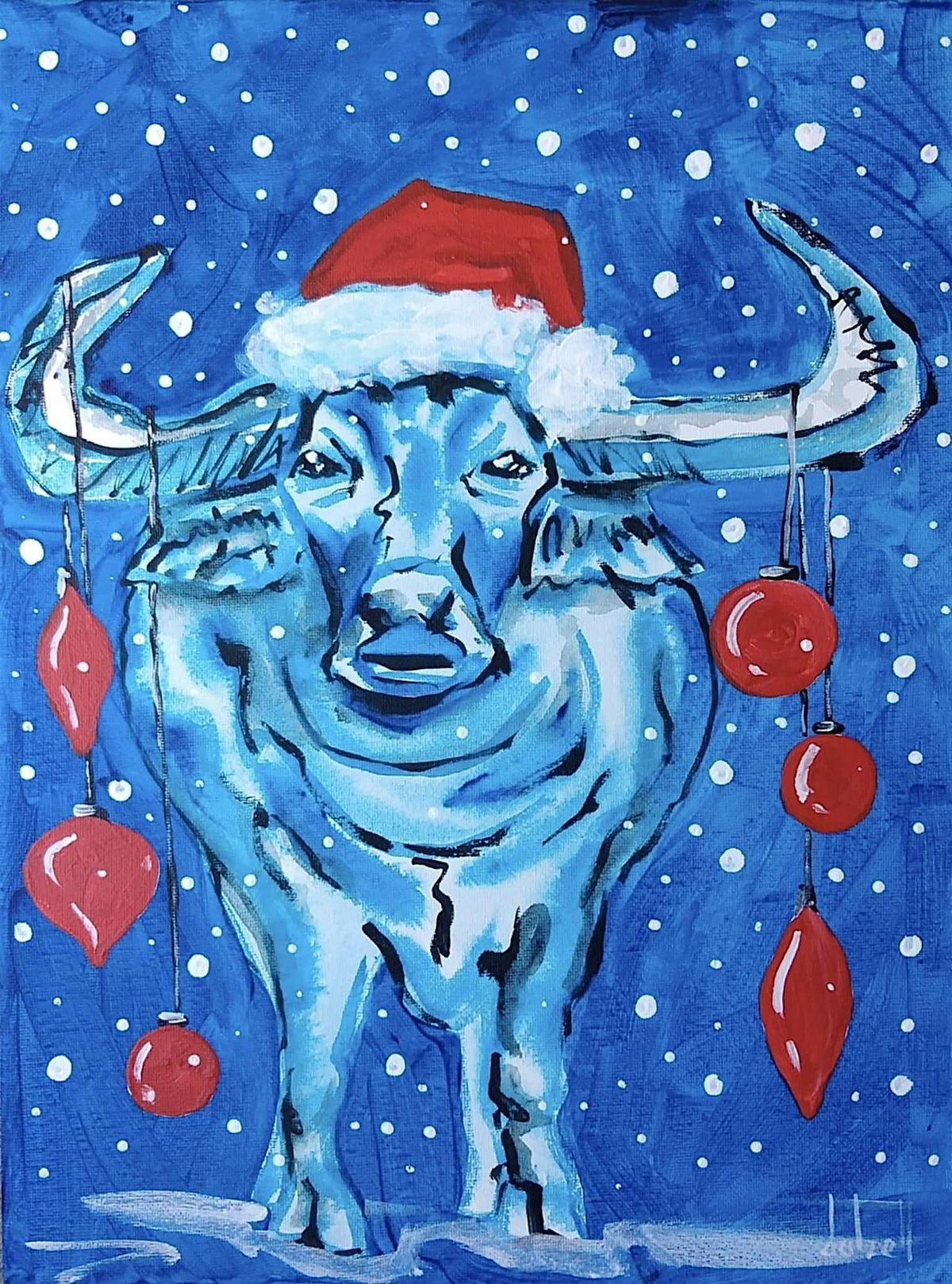 Christmas water buffalo