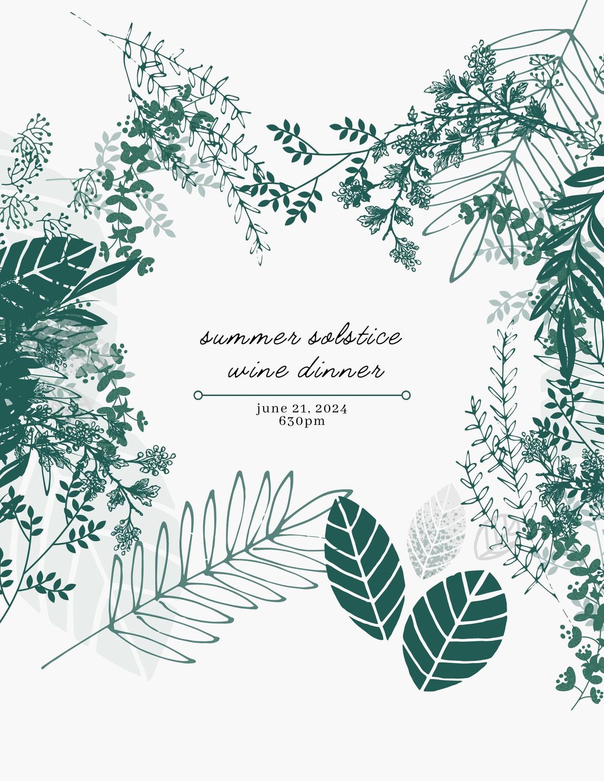 Summer Solstice Wine Dinner