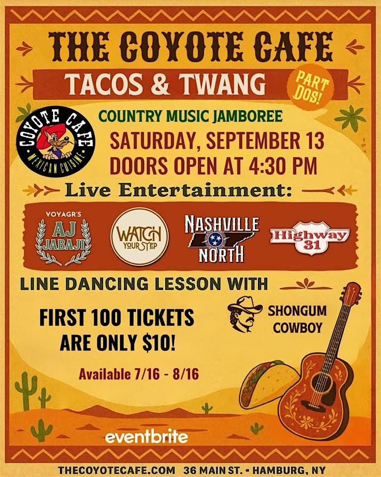 Tacos & Twang Country Music Jamboree Part Dos