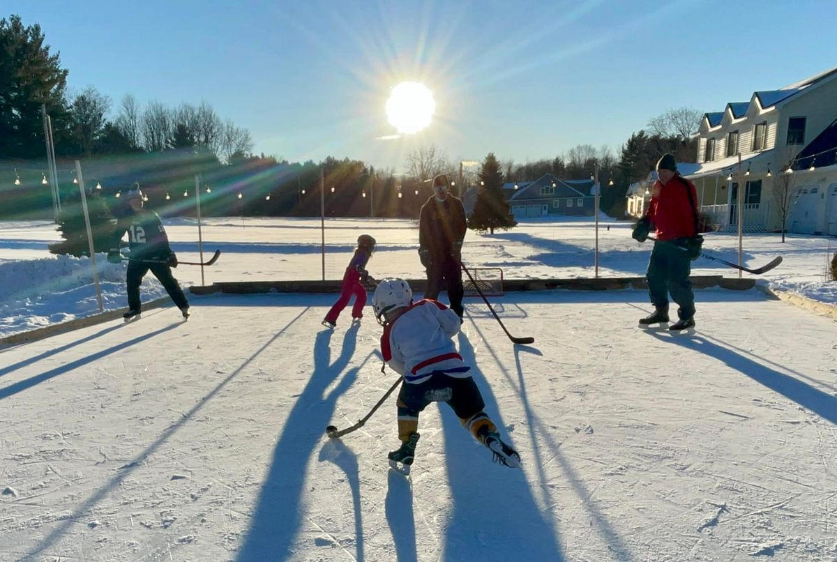 Skating & S'mores at the Moulton's