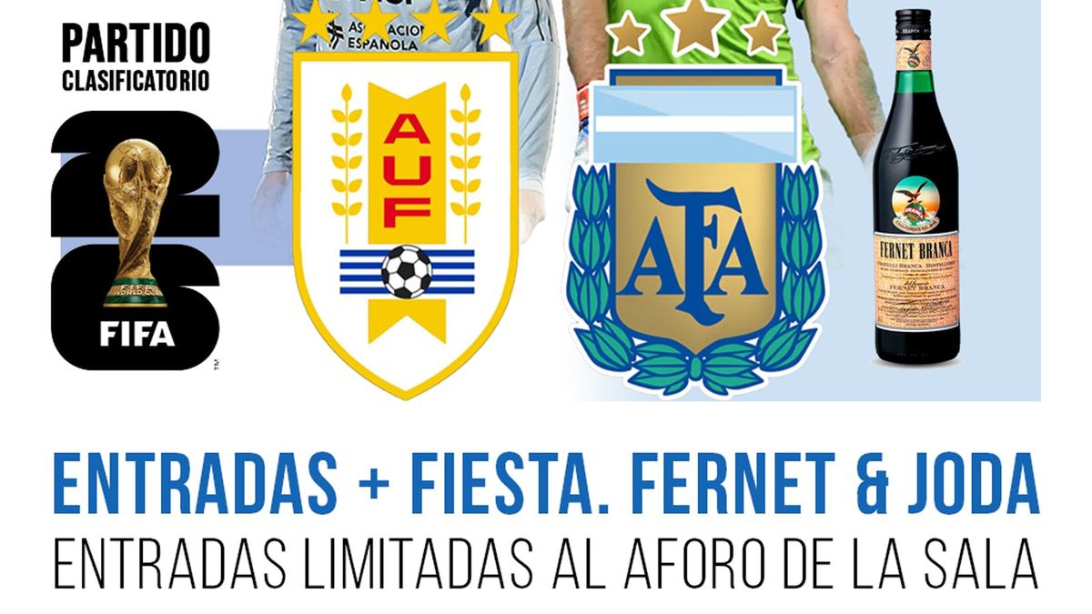 21 de MARZO. URUGUAY vs ARGENTINA y luego UNA SALA SOLO ARGENTINA