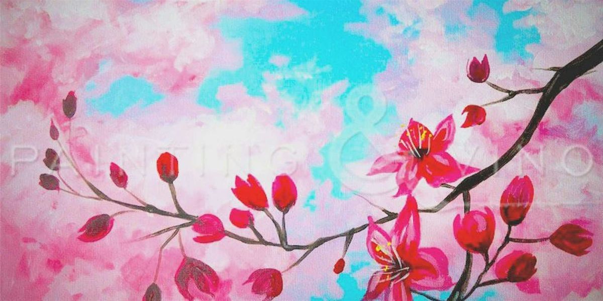 Cute Cherry Blossoms - Paint and Sip by Classpop!\u2122