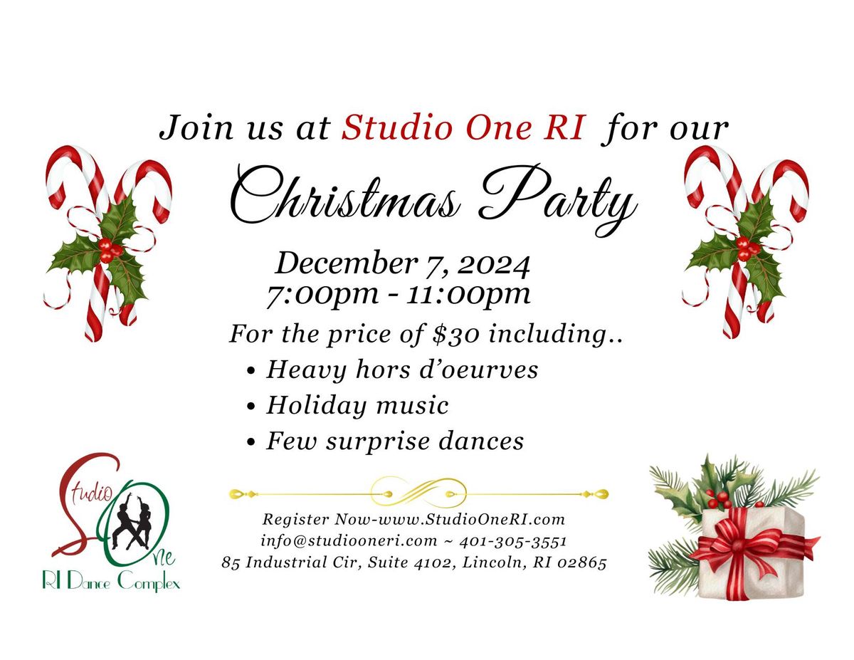 It's Studio One RI's  Annual Christmas Partyyyy!  